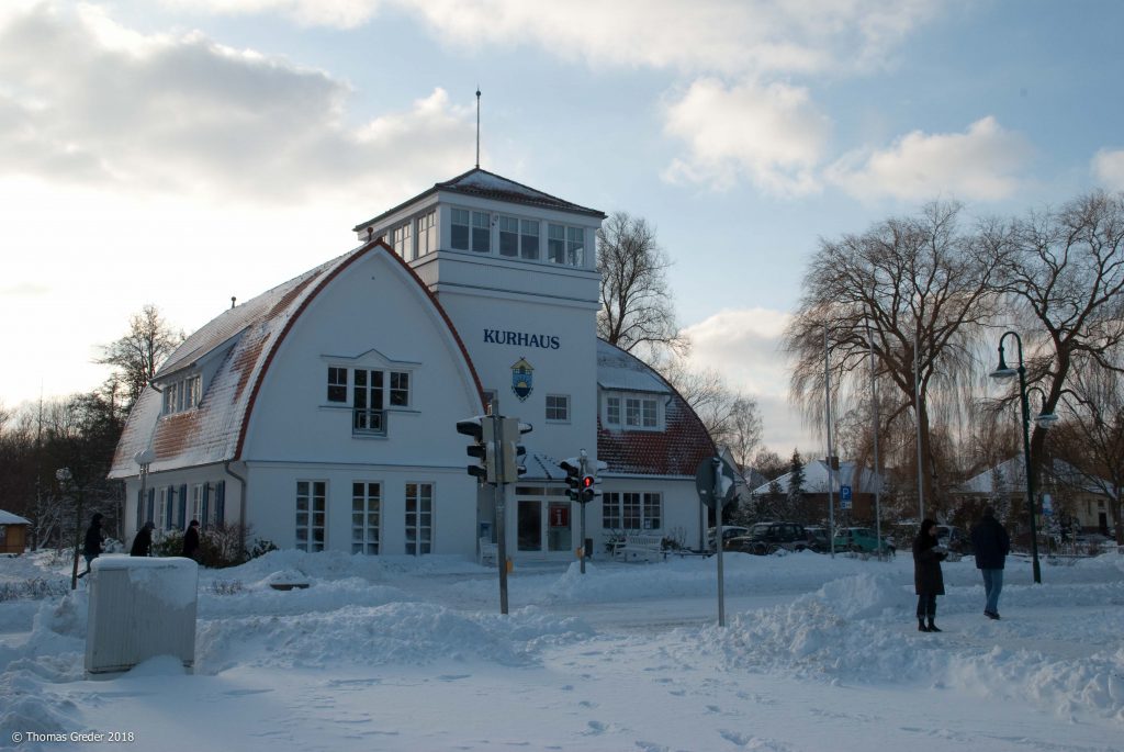 Kurhaus im Schnee Kurhaus Boltenhagen im Schnee